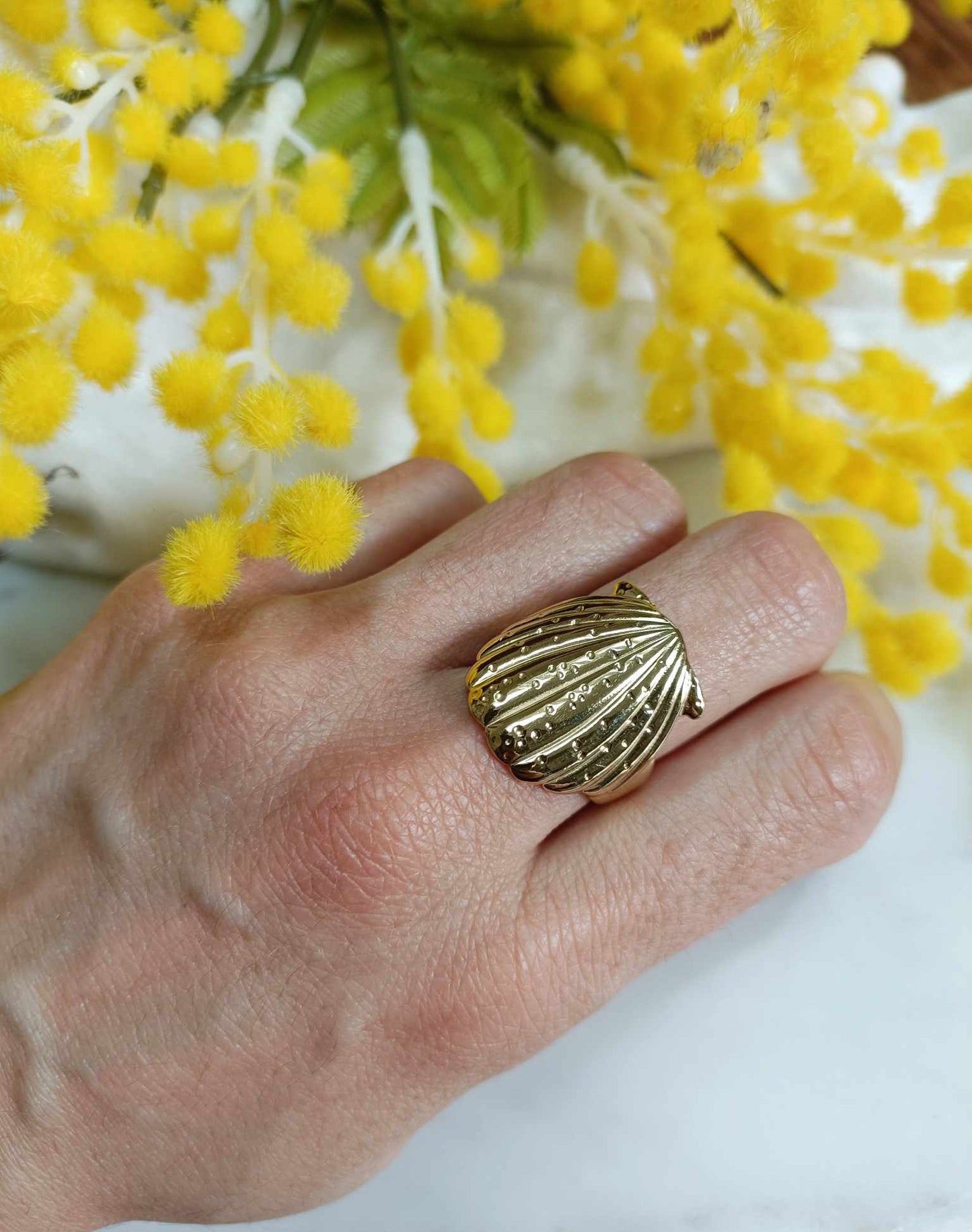 Bague en acier inoxydable - Nésia