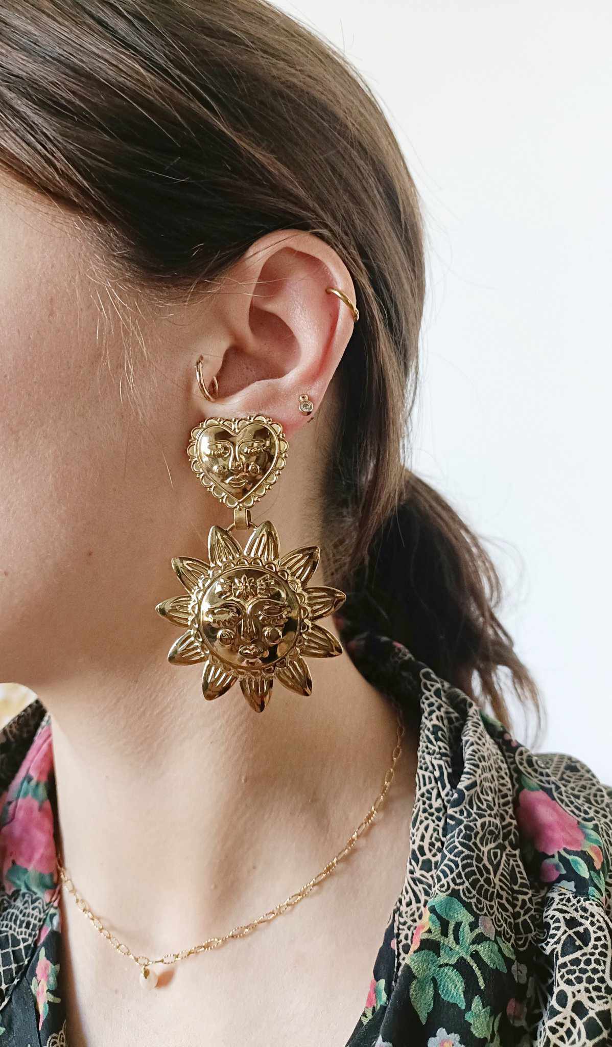 Boucles en acier inoxydable - Luna Sol