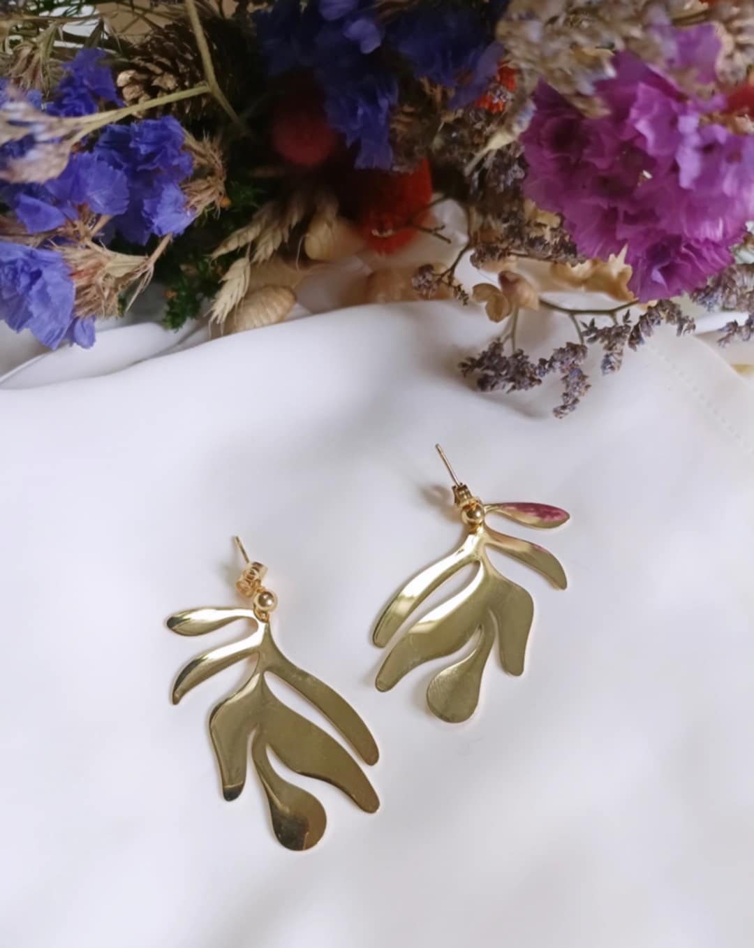 Boucles d'oreilles en acier inoxydable - Connie