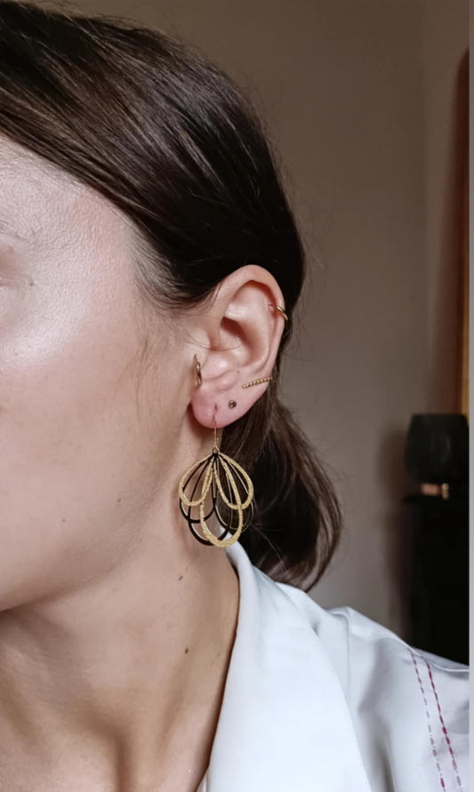 Boucles d'oreilles en acier inoxydable - Esther