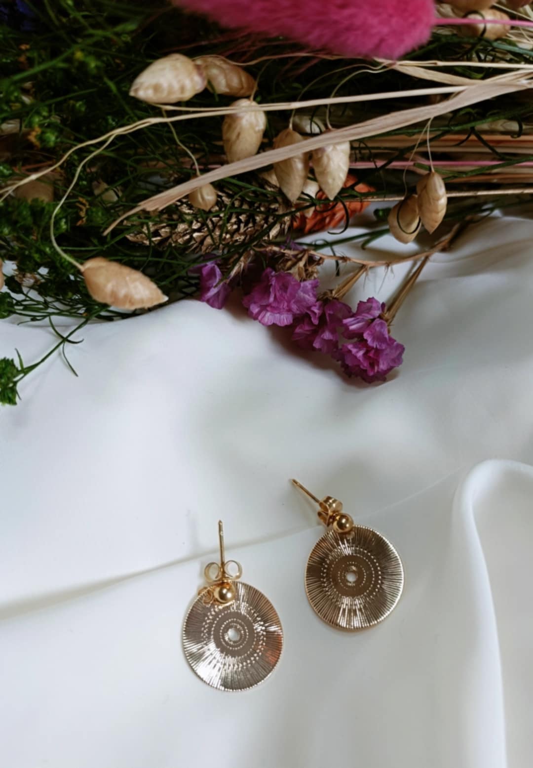 Boucles d'oreilles en acier inoxydable - Abby