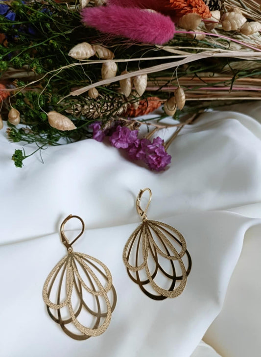 Boucles d'oreilles en acier inoxydable - Esther