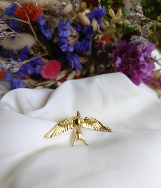 Bague en acier inoxydable - Hirondelles