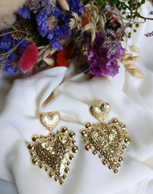 Boucles d'oreille en acier inoxydable - Ina