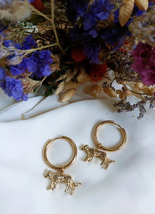 Boucles d'oreilles en acier inoxydable - Léonie