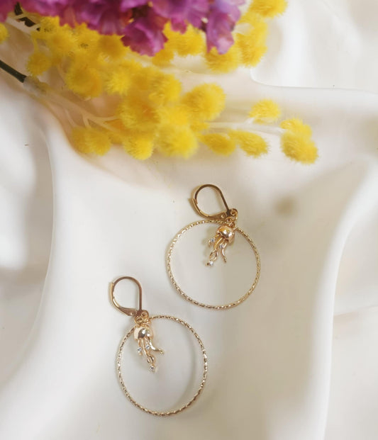 Boucles en acier inoxydable - Little méduses