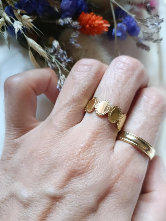 Bague en acier inoxydable - Nolie