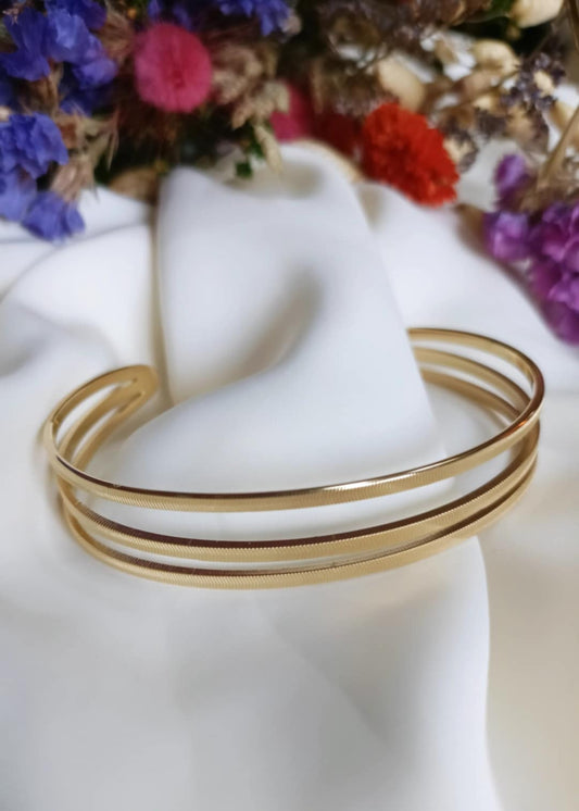 Jonc en acier inoxydable - Pipa ajustable