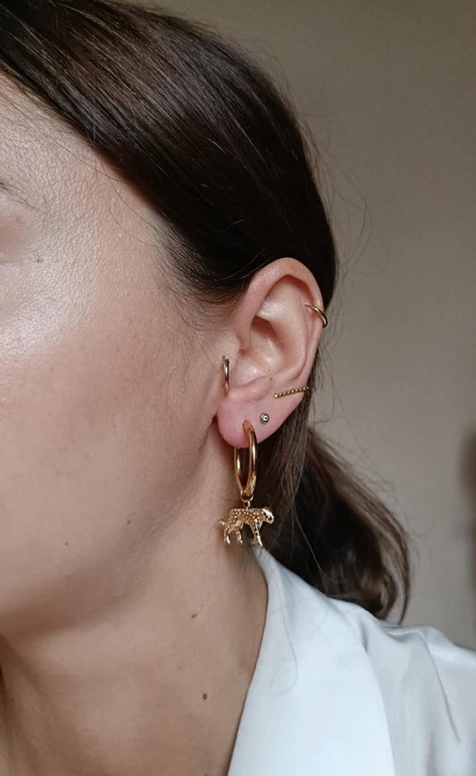 Boucles d'oreilles en acier inoxydable - Léonie