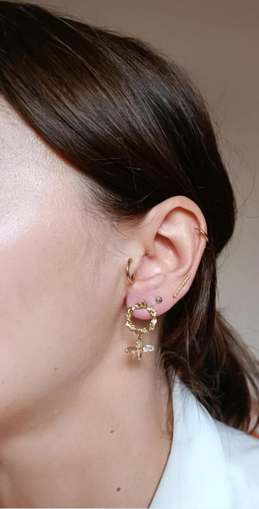 Boucles d'oreilles en acier inoxydable - Loulou