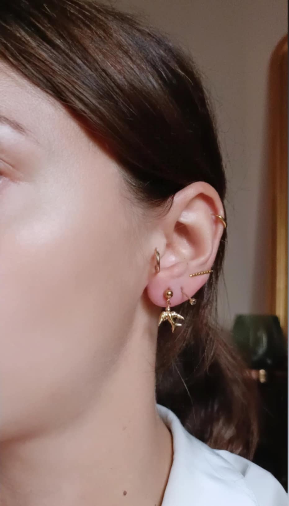 Boucles d'oreilles en acier inoxydable-Ana