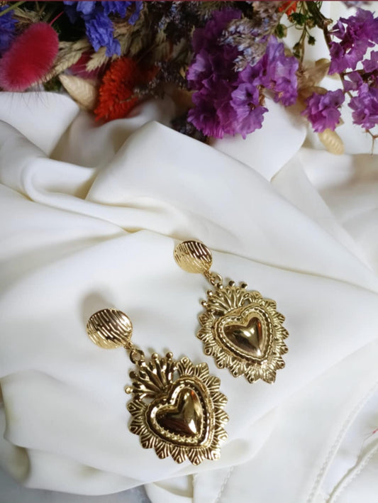 Boucles en acier inoxydable - Sacred love