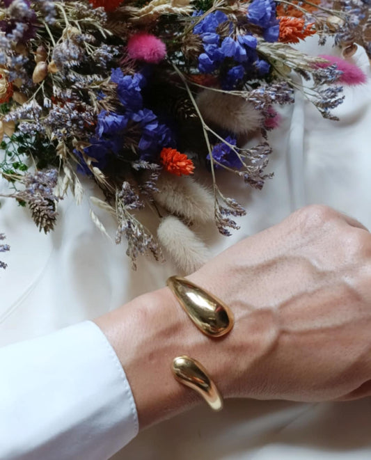 Jonc en acier inoxydable - Yolène