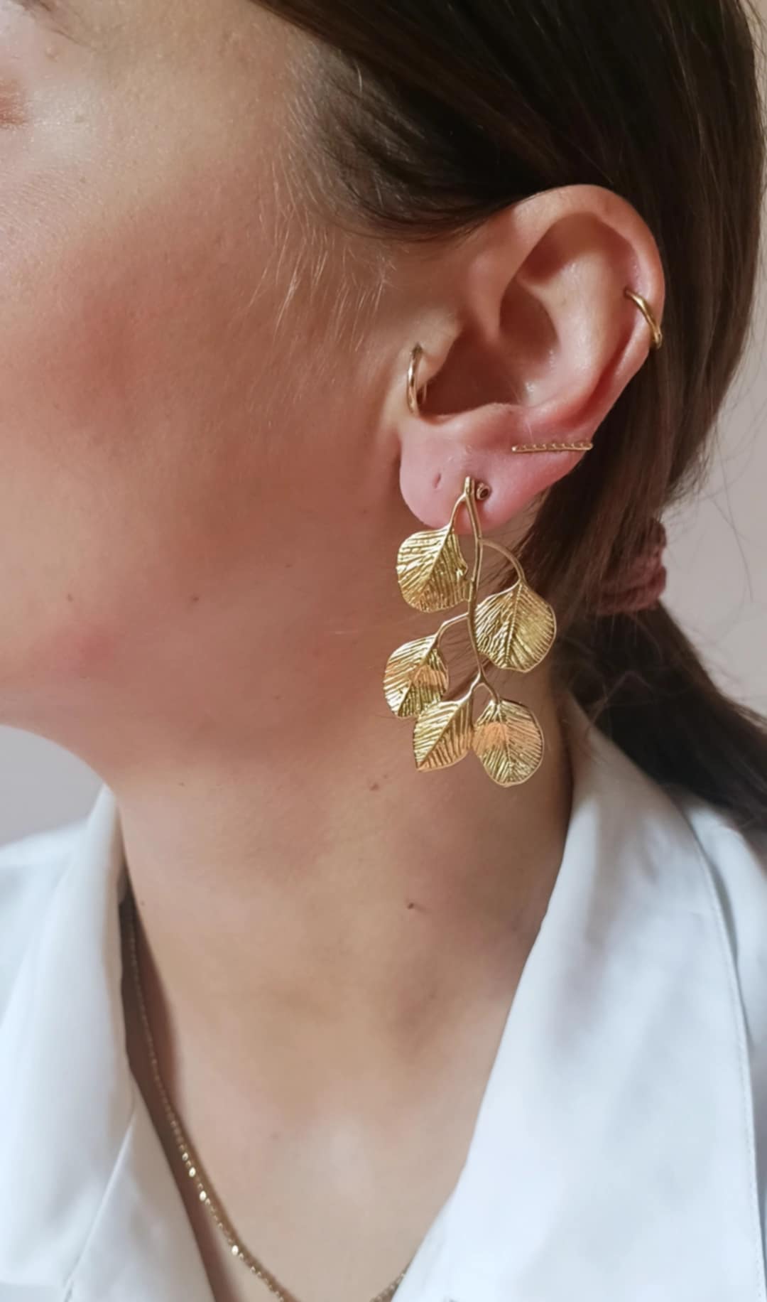 Boucles d'oreilles en acier inoxydable - Héléna