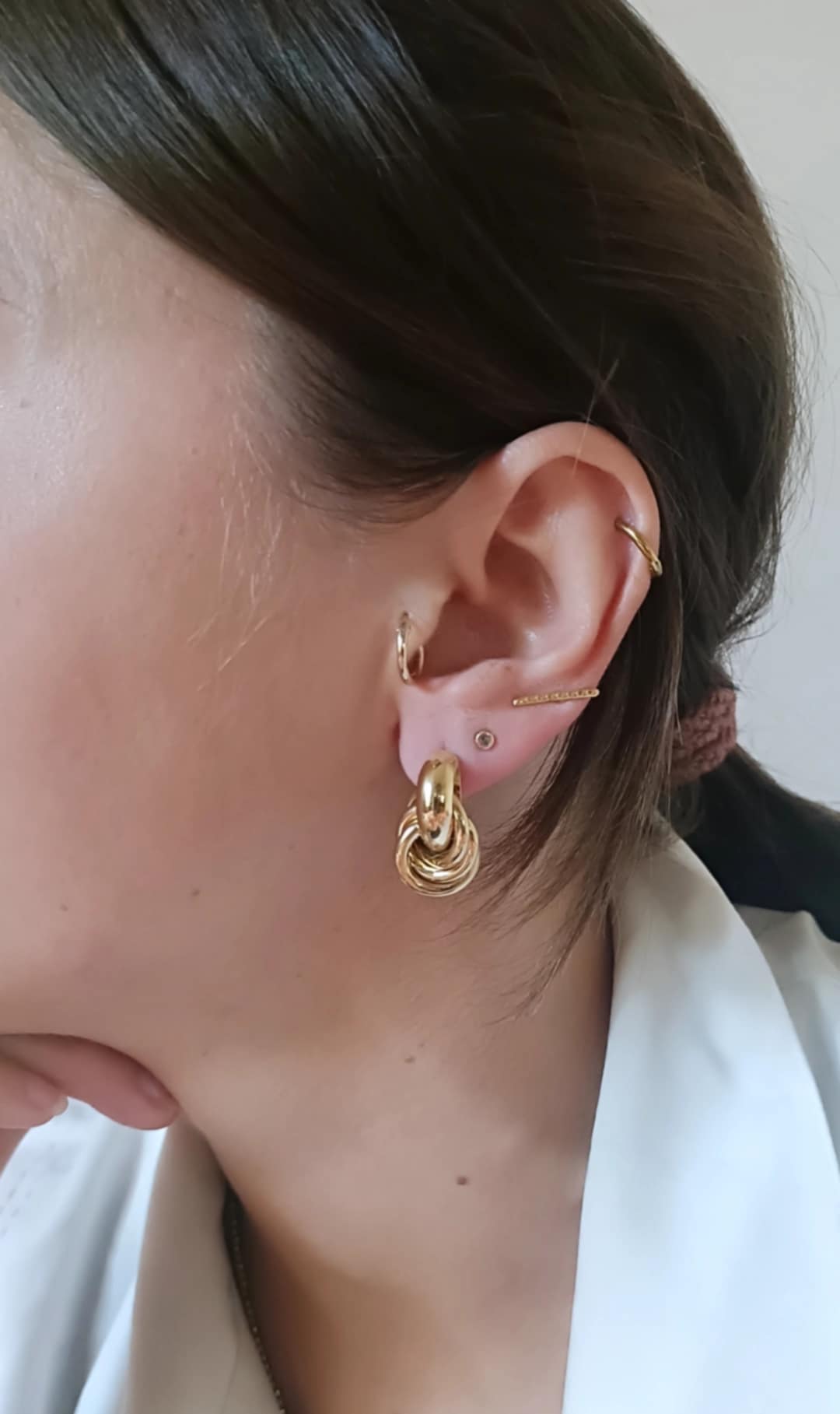 Boucles d'oreille en acier inoxydable - Margaux