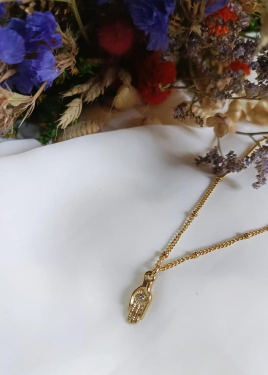 Collier en acier inoxydable - Porte-bonheur