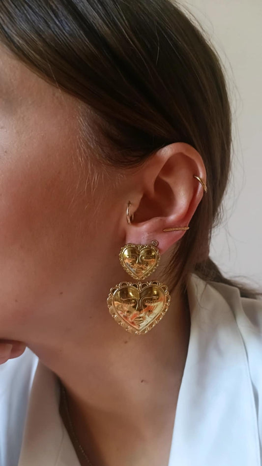 Boucles en acier inoxydable - Happy