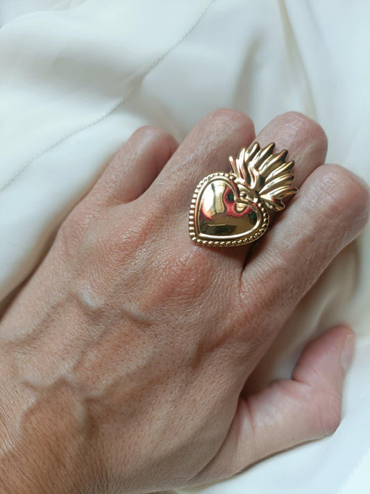 Bague en acier inoxydable - Via