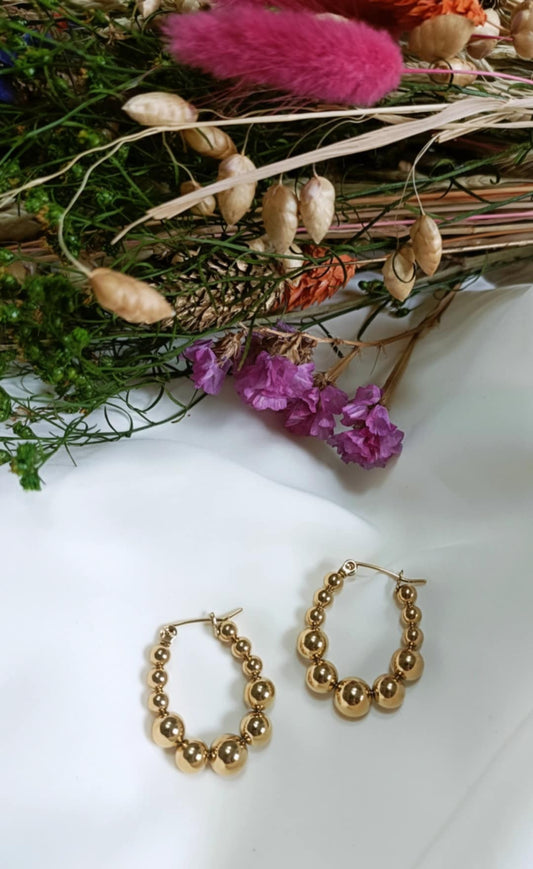 Boucles d'oreilles en acier inoxydable - Loanne