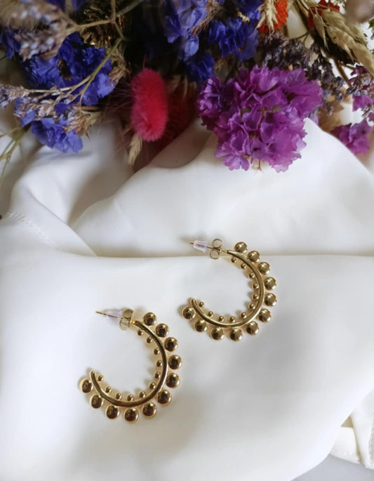 Boucles d'oreilles en acier inoxydable - Ose