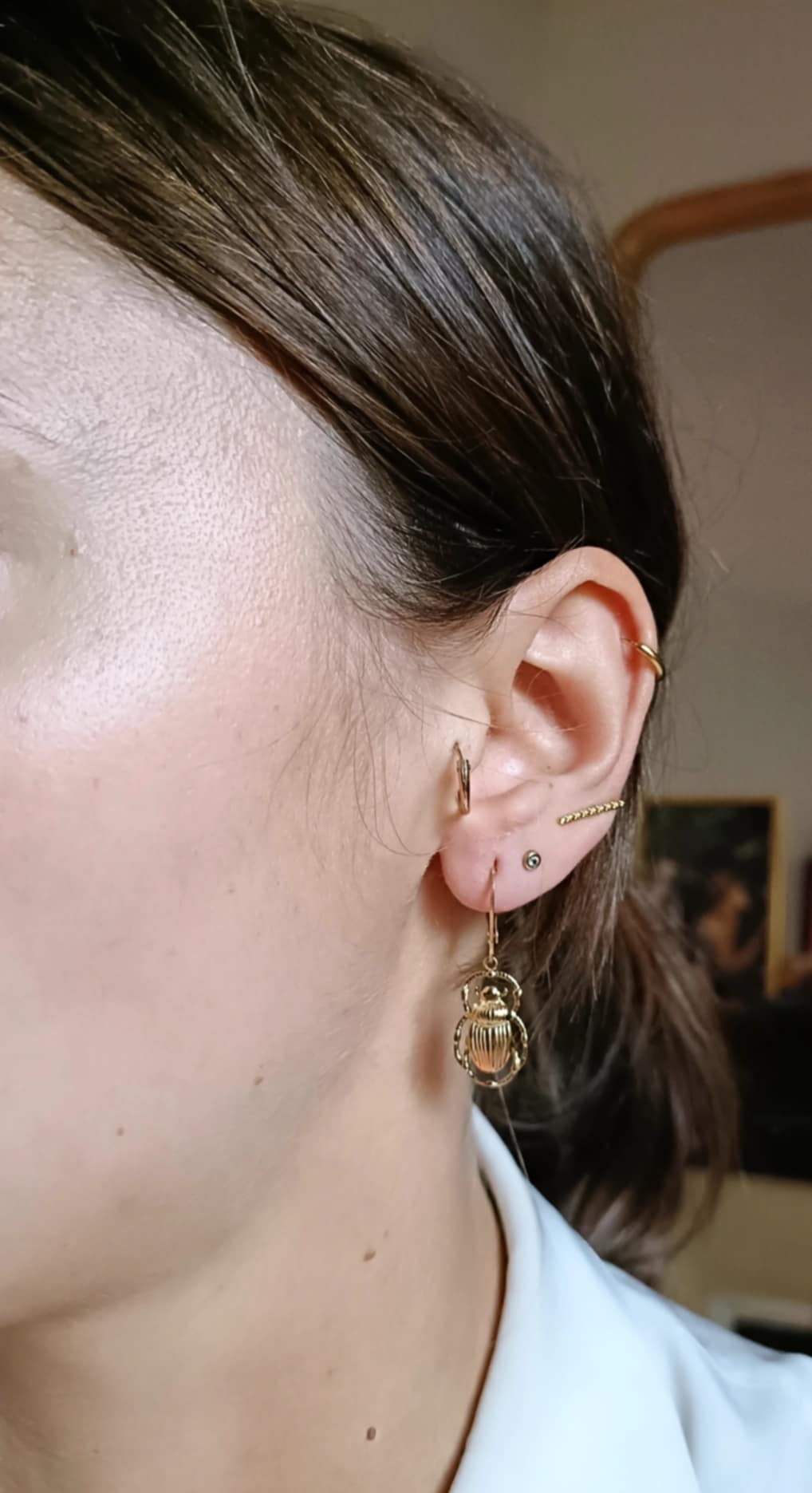 Boucles d'oreilles en acier inoxydable - Poppy