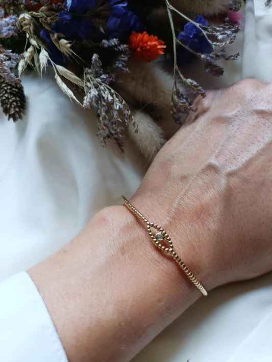 Bracelet en acier inoxydable - Amalia ajustable