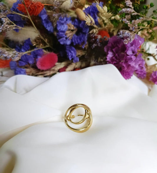 Bague en acier inoxydable - Yellena