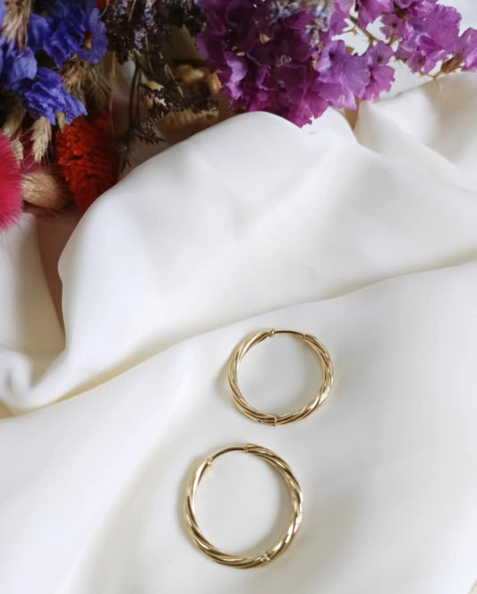 Boucles d'oreille en acier inoxydable - Modèle Bella