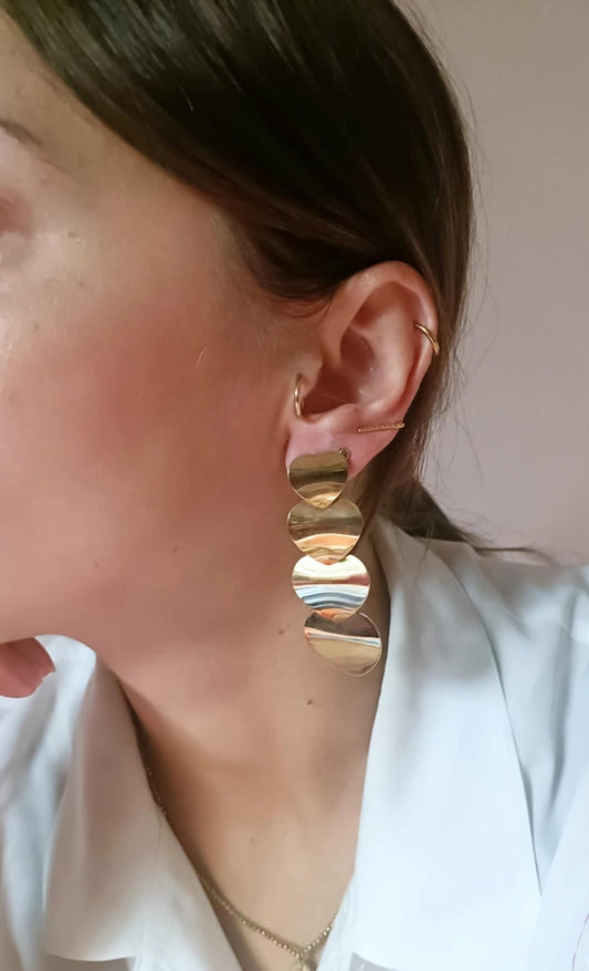 Boucles d'oreilles en acier inoxydable - Shelly
