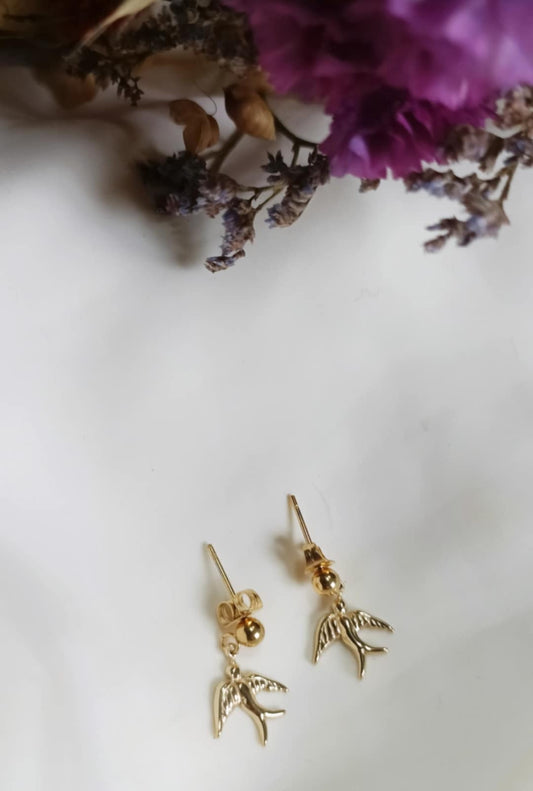 Boucles d'oreilles en acier inoxydable-Ana