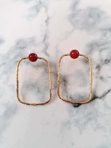 Boucles d'oreilles acier inoxydable Elie