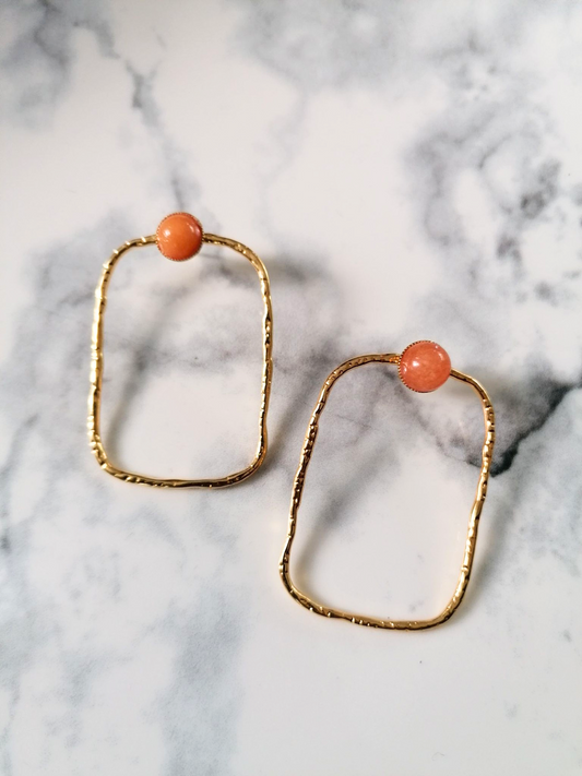 Boucles d'oreilles acier inoxydable Elie