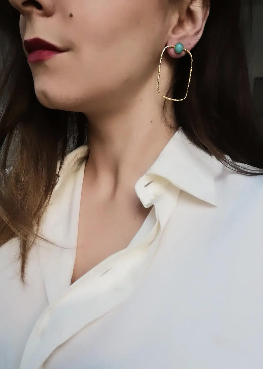Boucles d'oreilles acier inoxydable Elie