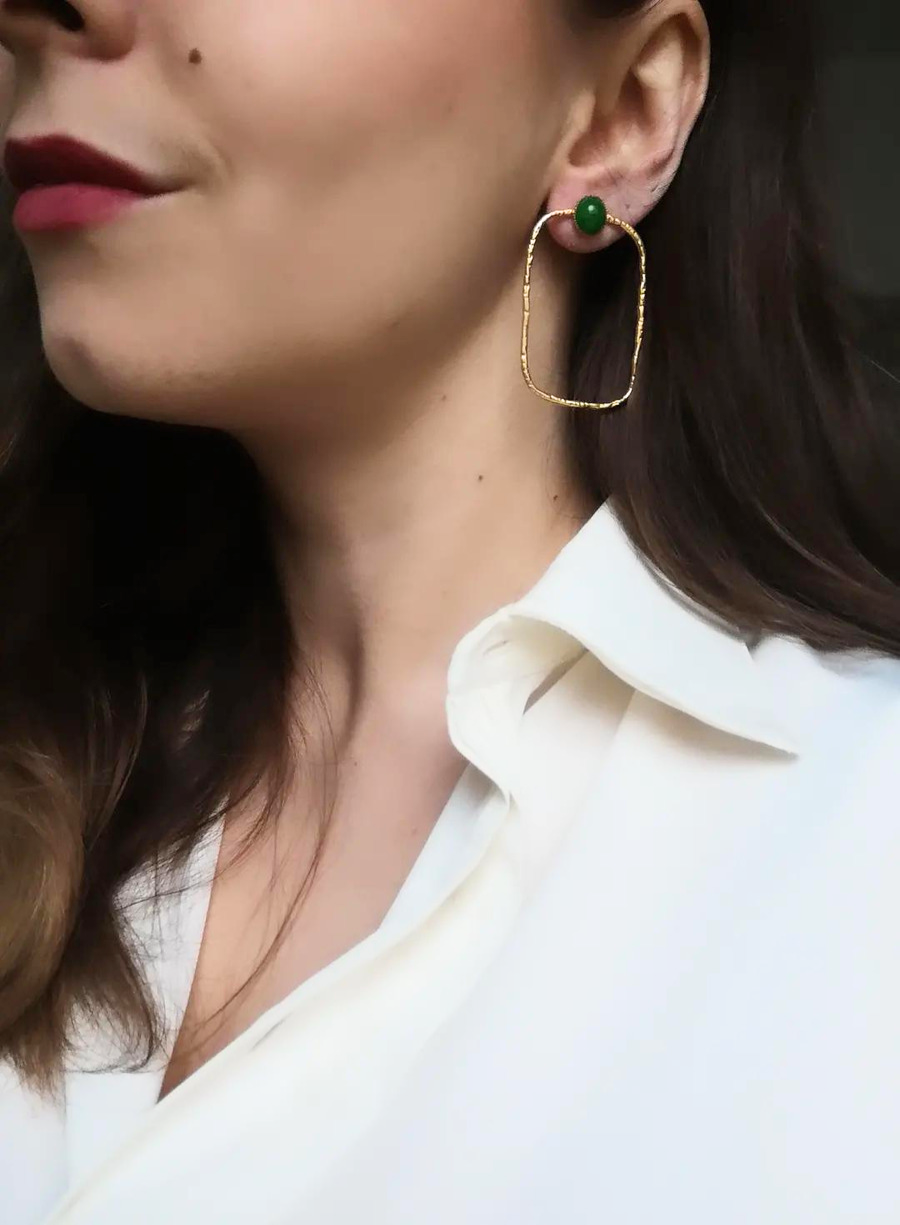 Boucles d'oreilles acier inoxydable Elie