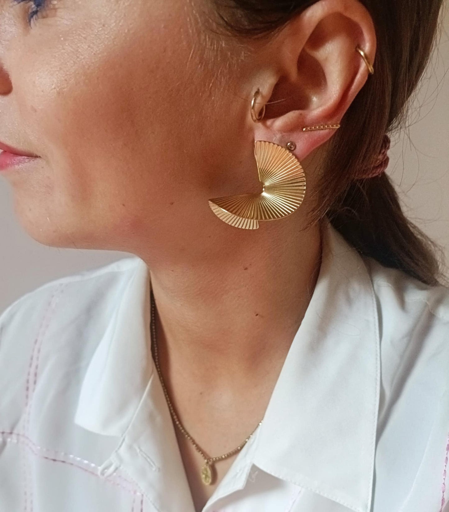 Boucles d'oreilles en acier inoxydable - Soho