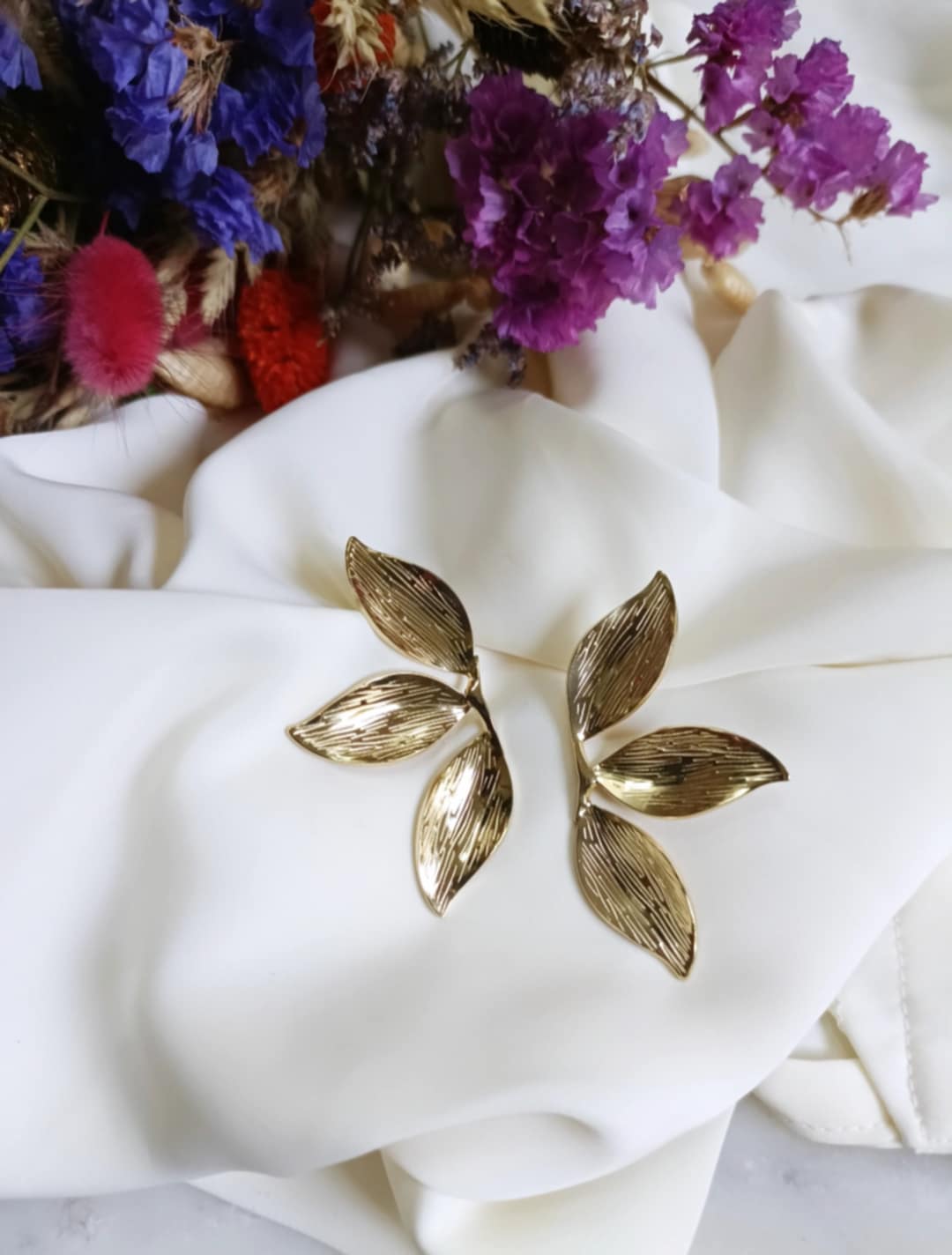 Boucles d'oreilles en acier inoxydable - Berthe