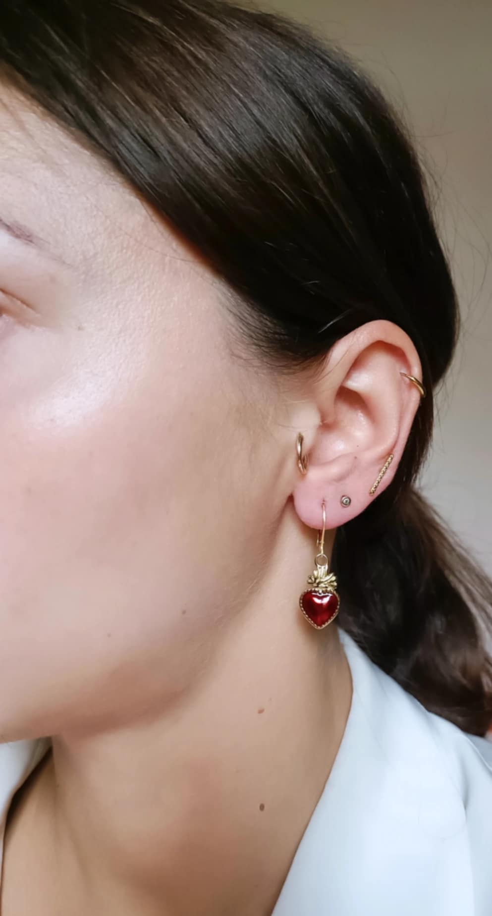 Boucles d'oreilles en acier inoxydable - Rina