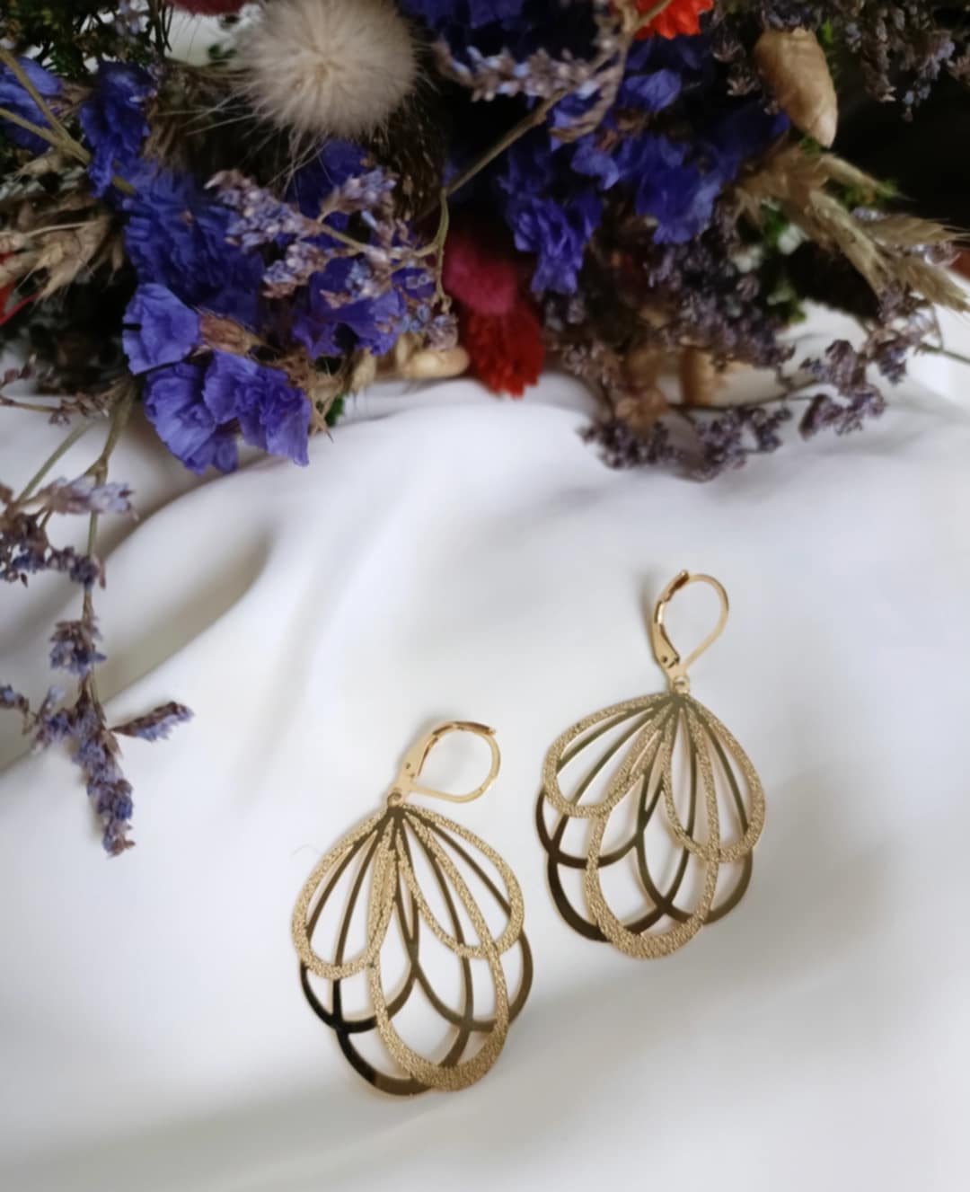 Boucles d'oreilles en acier inoxydable - Esther