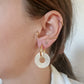 Boucles d'oreilles en acier inoxydable et résine - Ninette