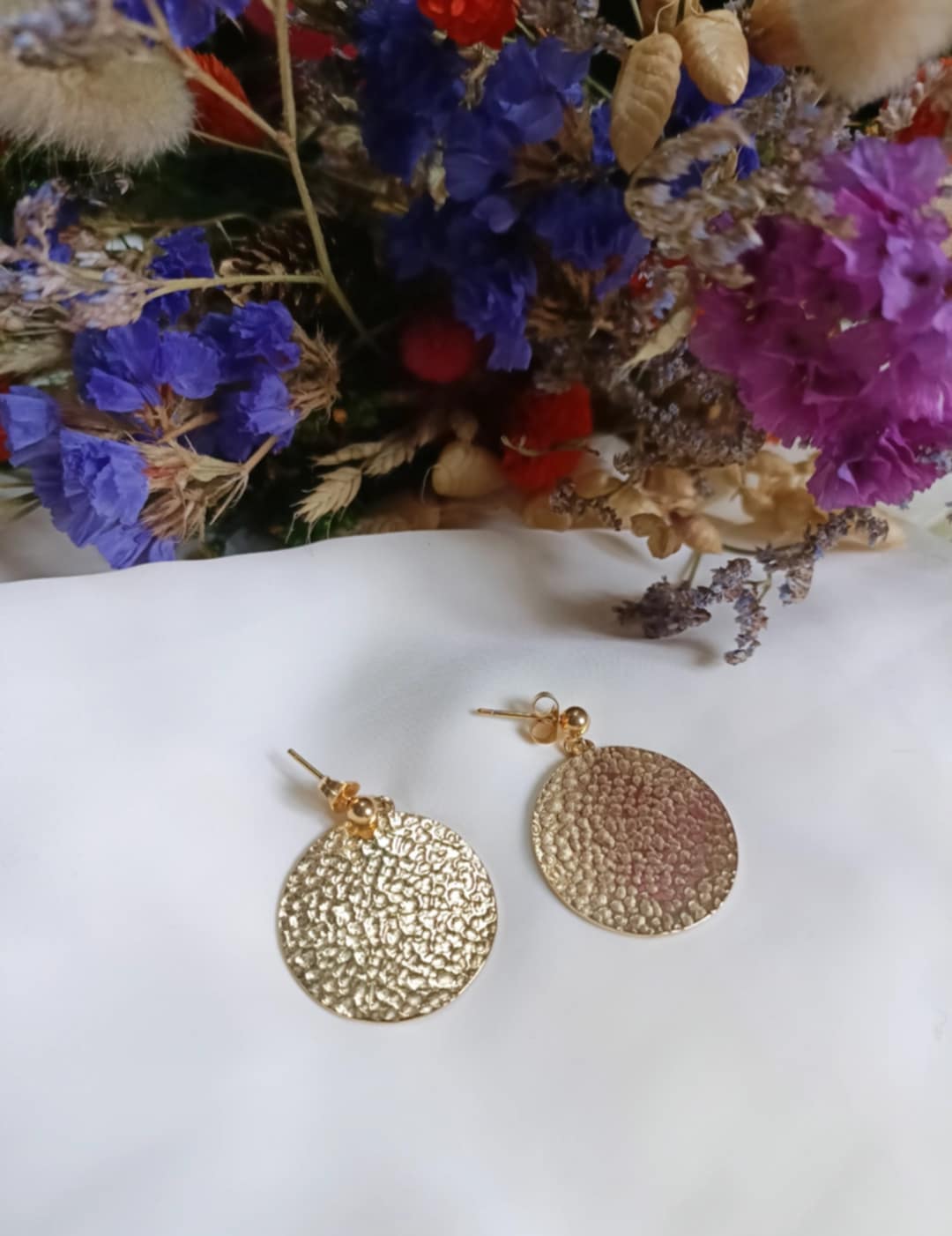 Boucles d'oreilles en acier inoxydable - Perlita