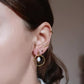 Boucles d'oreilles en acier inoxydable et perle d'eau douce  - Nano