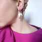 Boucles d'oreilles en acier inoxydable - Flora
