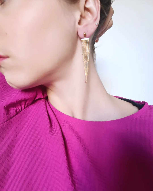 Boucles d'oreilles en acier inoxydable - Talia