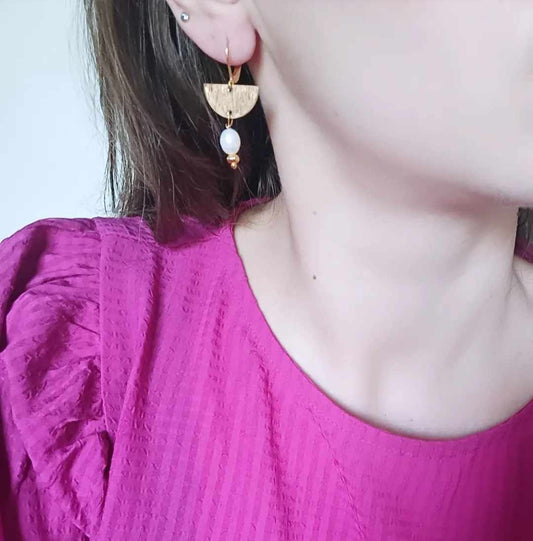 Boucles d'oreilles en acier inoxydable - Véronica
