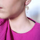 Boucles d'oreilles en acier inoxydable - Hortensia