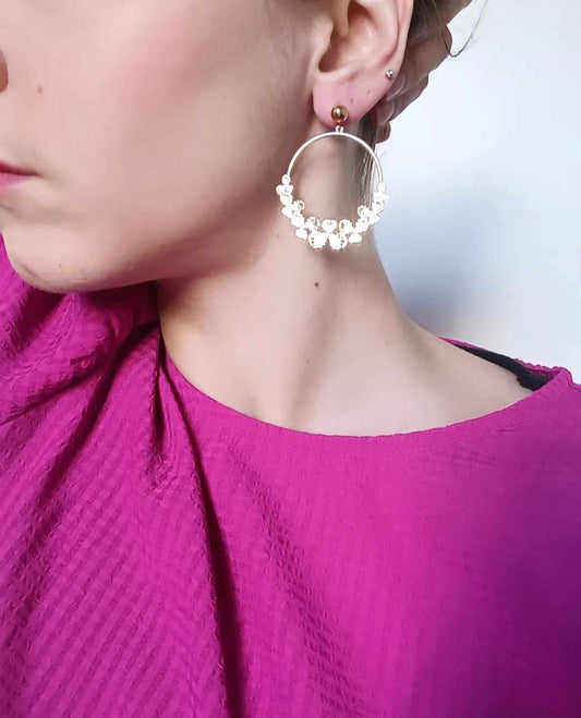 Boucles d'oreilles en acier inoxydable - Léonie