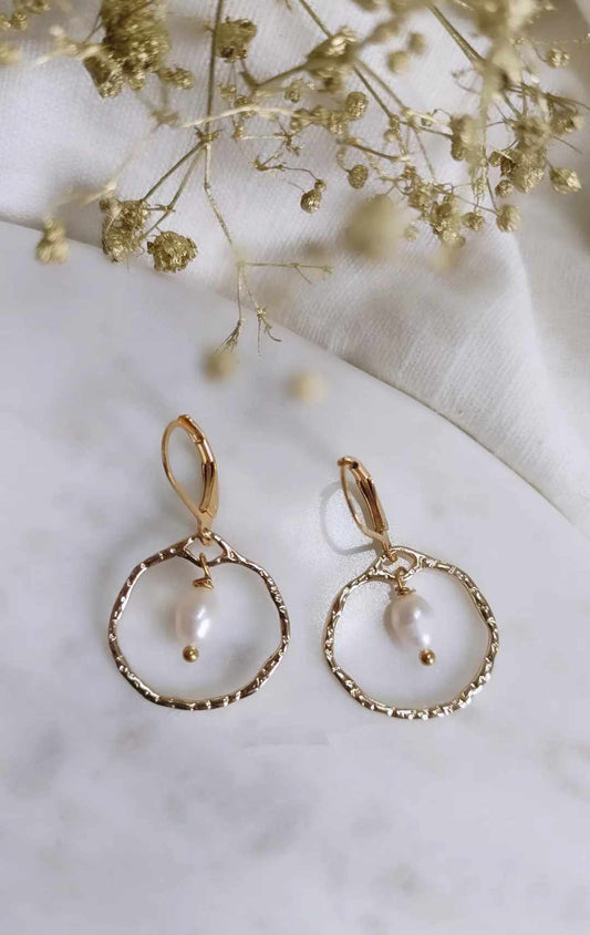Boucles d'oreilles en acier inoxydable - Lanaé