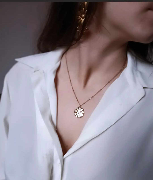 Collier en acier inoxydable - Sacré Coeur