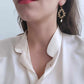Boucles d'oreilles en laiton doré à l'or fin - Laurianne