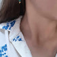 Boucles d'oreilles en acier inoxydable - Terrazzo Verde